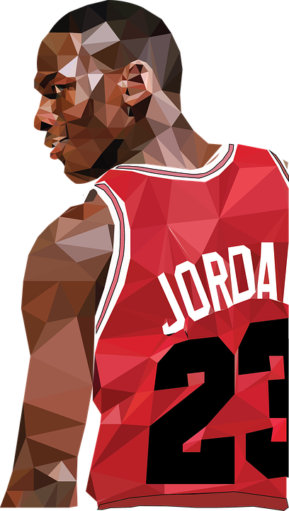 Michael Jordan Abstract Silhouette