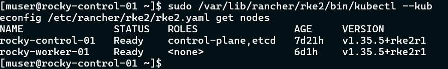 kubetcl get nodes